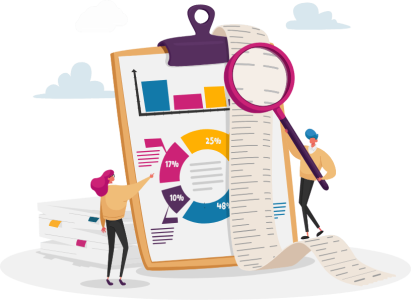 White and Green Illustrative Accounting Service Facebook Post